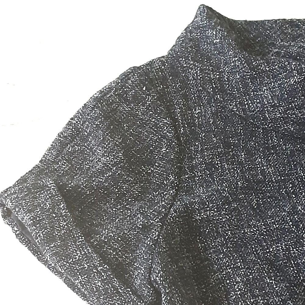 BANANA REPUBLIC Career Gray Tweed Belted Cuff Sleeve Pockets Dress Sz 10 - Picture 8 of 13